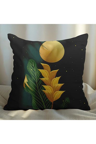 EJOYA Green Leaf Patterned Pillow Set of 4 - 45cm 113719