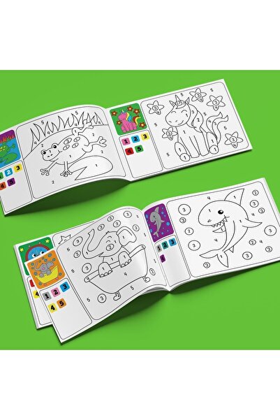 STAAU Çocuk Kodlamalı Aktivite Serisi - Sayılarla Boyama Kitabı - Seviye 2