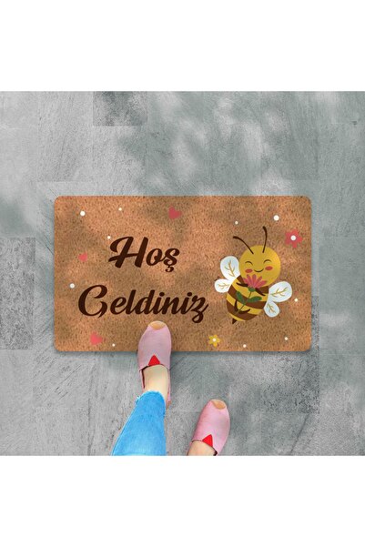 M&H Quality Modern Digital Printed - Welcome Written Mat, Non-Slip Base and Hooded Knitted Blouse