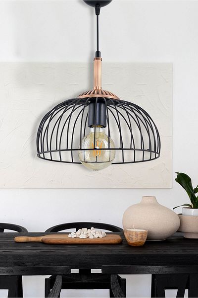 DEDE Single Basket Pendant Lamp Copper