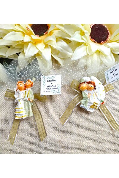 Murat Süs Polyester Komik Gelin Damat -magnet- Kına - Düğün - Nişan -nikah Şe...