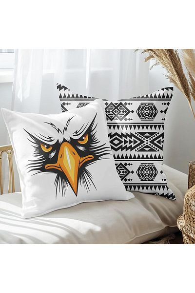 EJOYA 45cm Eagle Design 2-piece Pillow and Throw Pillow Set - 113529