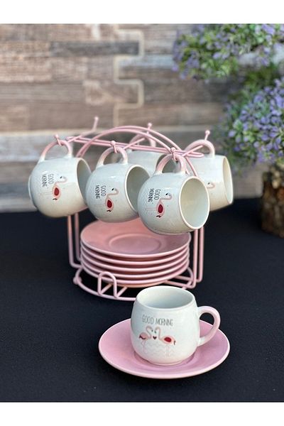 AROW Flamingo Coffee Set with Hanger