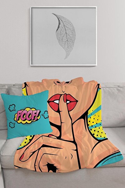 EJOYA Özel Tasarım Battaniye Ve Yastığı-tek Kişilik 106860