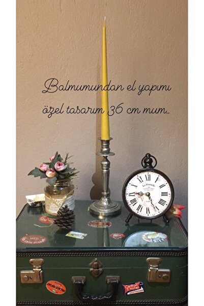 Beeswax Şamdan Mum 2adet 36cm×3cm