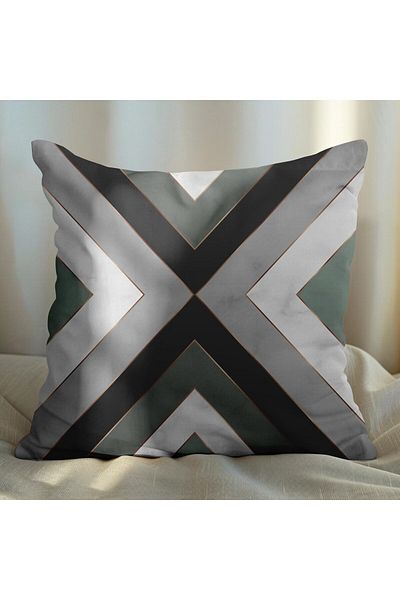 EJOYA Modern Designed 2-Piece Pillow and Throw Pillow Case 45cm