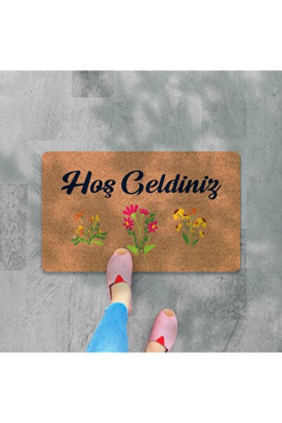 M&H Quality Modern Digital Printed - Welcome Written Mat, Non-Slip Base and Hooded Knitted Blouse