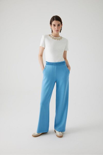 Exquise Pantaloni tricotați cu talie elastică