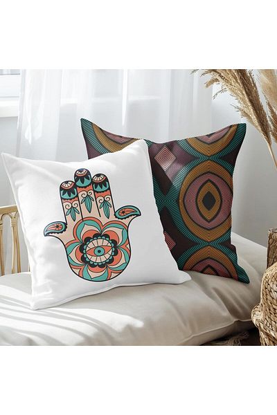 EJOYA Fatma Ana - Set of 2 Designed Pillow and Throw Pillow 45cm 113432