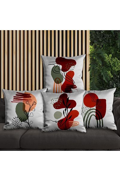 EJOYA 45cm Modern Design 4-piece Pillow and Throw Pillow Set - 113708