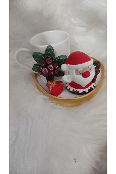 Süs Dükkanı Model de ceașcă decorativă pentru cafea, cadou tematic de Moș Cră...