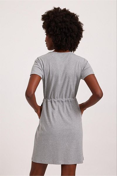 Katia&Bony Loungear Γυναικείο Φόρεμα Γκρι-μελανζέ.