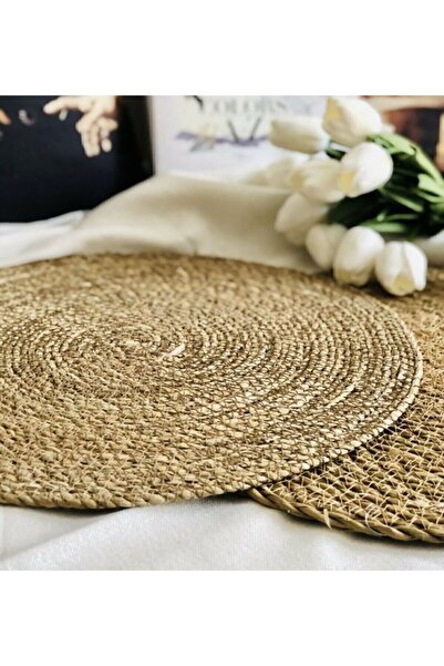 WORKPASAJ Hasır American Servis 2 Li Kazan Tencere Altı Için Supla Doğal Görü...