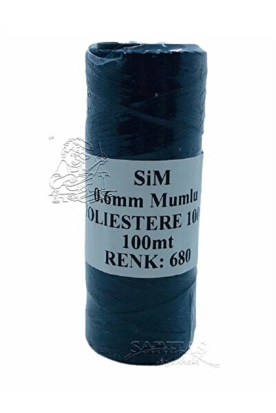 srtfootcare Waxed Thread for Sewing 0,6mm Navy Blue 680 100Mt (Leathercraft, ...