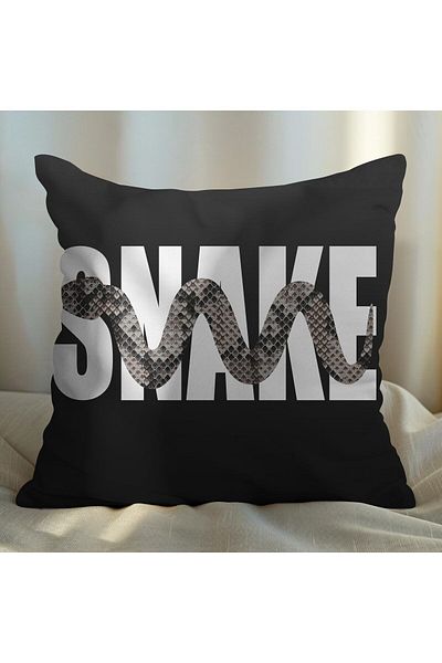 EJOYA Snake Design Pernă din 4 piese și husă de pernă 45 cm