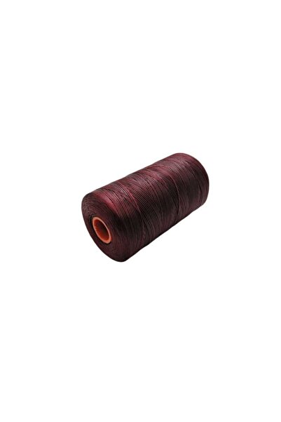 srtfootcare 1 mm 500 m ață ceară bordeaux - pentru cusut manual pe piele nr. 673