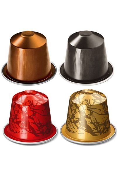 Nespresso Ispırazıone Roma Venezzia Napoli and Genova Livanto Capsule Coffee 10 Pieces Set of 4