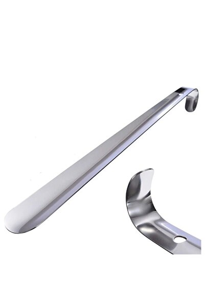 srtfootcare 75 Cm Çelik Krom Kaplama Çekecek, Metal Ayakkabı Çekeceği Kerata 1 Adet Kalın Ürün (380 gr )