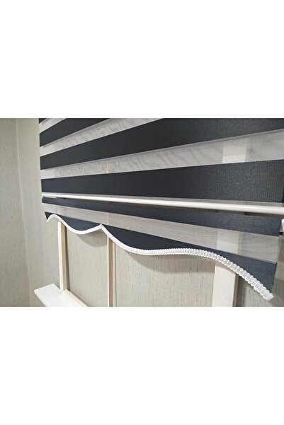 NetworkAvm Bambu Siyah Zebra Perde Etek Dilimli Hediye (alüminyum Kasa)