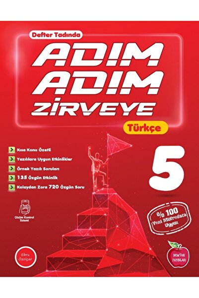 Newton Yayınları 5.Sınıf Adım Adım Zirveye Matematik+Fen Bilimleri+Türkçe Soru Bankası (3 Kitap)
