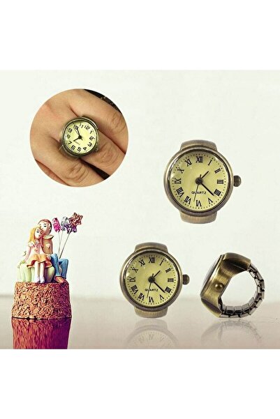 Bozhi حلقة ساعة صغيرة بأرقام رومانية وأرقام رقمية، ساعة إصبع، ساعة حلقة صغيرة