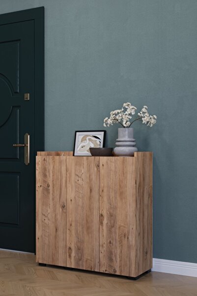 IRMAK DÜNYASI Çok amaçlı Dolap Ayakkaılık Dolabı,3 Kapaklı  Kiler dolabı