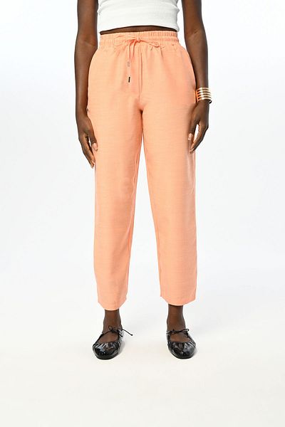 Orfeo Negro Women's Regular Solid Color Elastic Waist Pants
