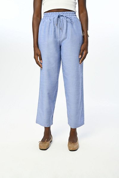 Orfeo Negro Pantaloni obișnuiți de damă, de culoare uni, cu talie elastică