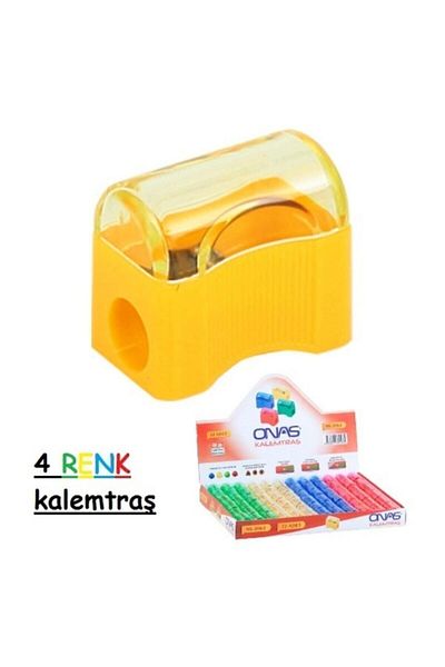 Onas 4 Pieces of Student Pencil Sharpener with Lid