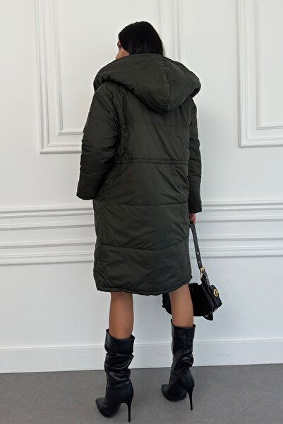 Weyeze Oversize Double-Sided Hooded Puffer Coat Ad-K50458Lnw