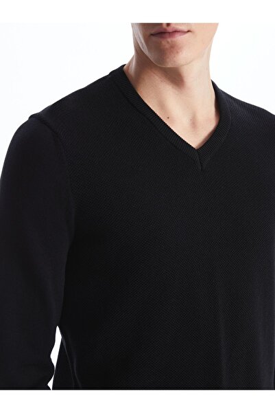 LC Waikiki Ανδρικό Πλεκτό Πουλόβερ - V-λαιμόκοψη, μακρυμάνικο
