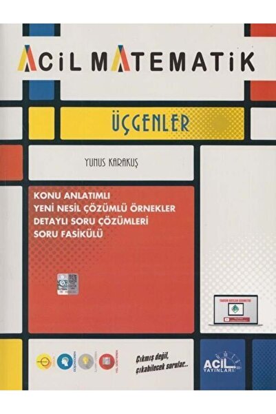 Palme Yayınevi Acil YKS TYT Acil Matematik Üçgenler Soru Fasikülü Acil Yayınları