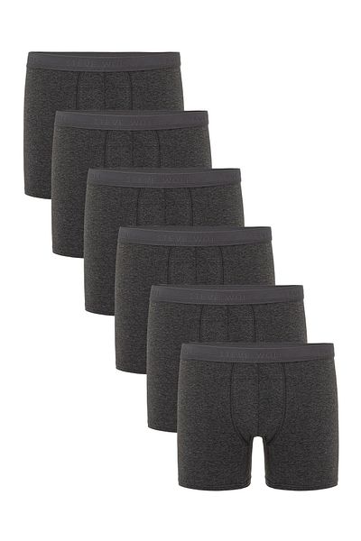 Steve Wolls Ανδρικά μποξεράκια Anthracite 6 τεμαχίων Lycra - 24102