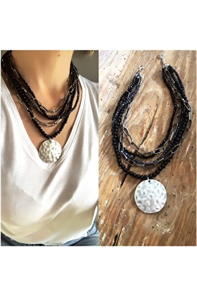 by özllem Tasarım Çoklu Boncuk Kolye