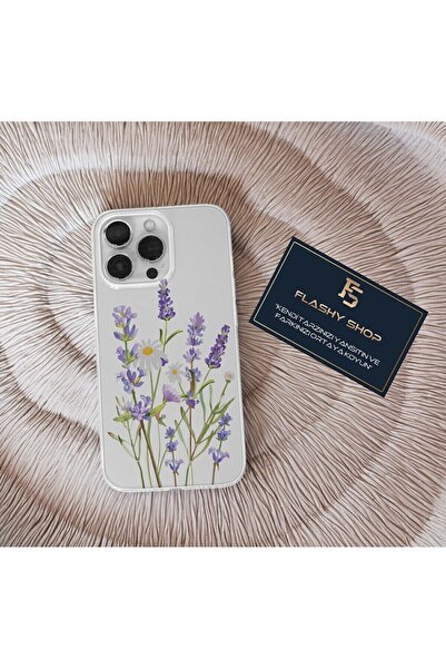 Flashy Shop Xiaomi Mi Note 10 Lite Uyumlu Çiçek Desenli Şeffaf Kılıf