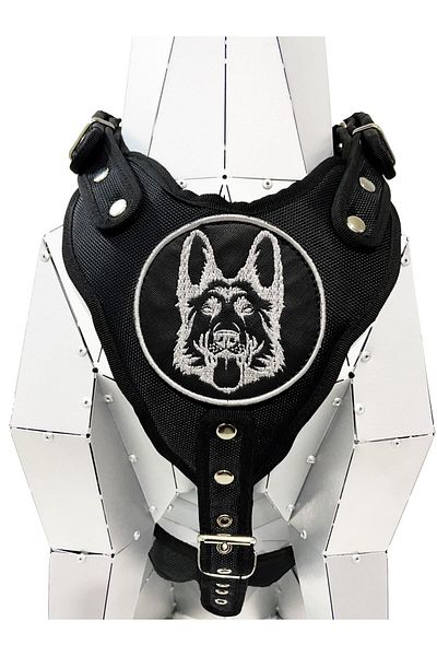 Tasma Market Black K9 German Shepherd Dog Chest Collar Chest Collar