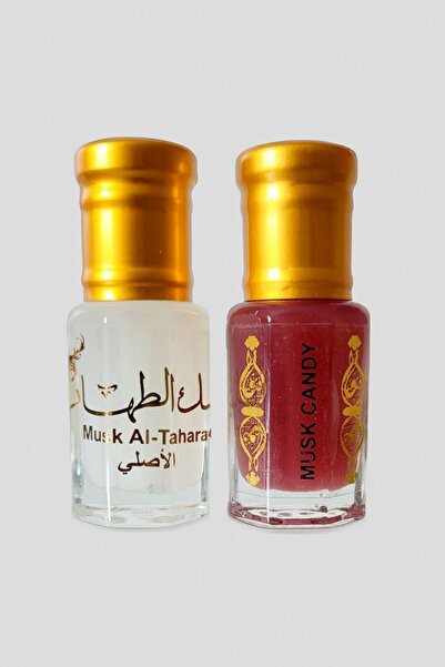 MUSK AL TAHARA 2 Adet × 6ml Beyaz Misk Candy Misk Saf Alkolsüz Antiseptik, Ne...