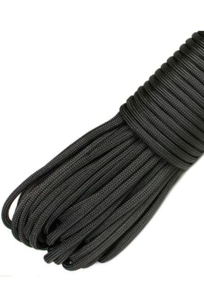 NZF TİCARET Paracord Paraşüt İpi 4 mm Siyah Renkli 550 Lb 100 Metre Fiyatıdır