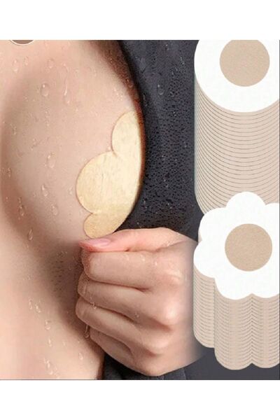 SİA LESS 20 Adet Kendinden Yapışkanlı Sihirli Meme Ucu Gizleyici İç Çamaşırı ...