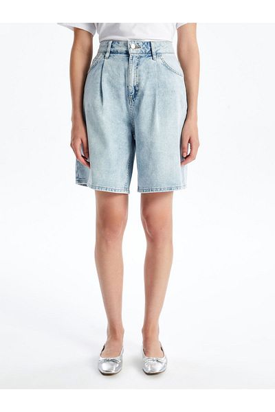 LC Waikiki Damen-Jeansshorts – Bermuda-Passform