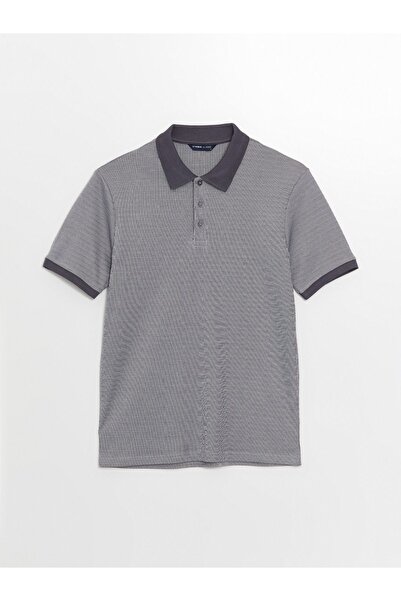 LC Waikiki Tricou polo cu mânecă scurtă texturată pentru bărbați