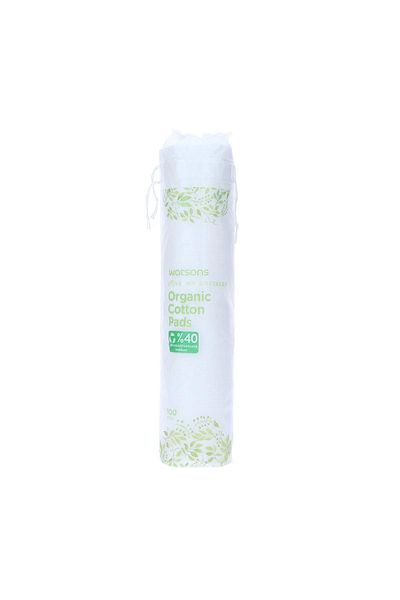 Watsons قطن مكياج دائري عضوي 100 قطعة