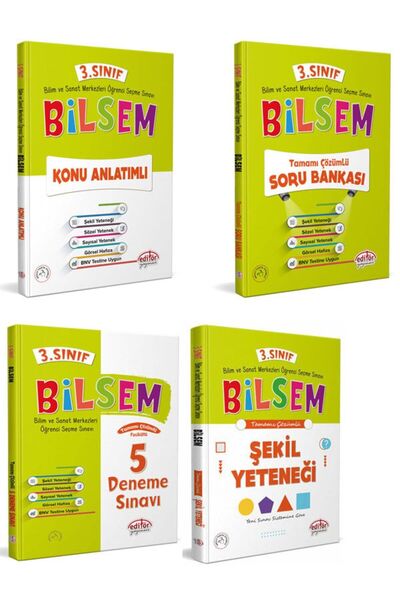 Editör Yayınevi 3.sınıf Bilsem Hazırlık Seti