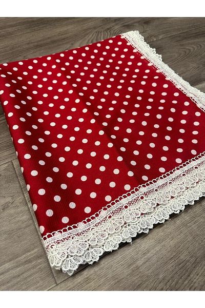 heptrend Stain Resistant Small Polka Dot Patterned Table Cloth, Picnic Cloth, Table Cloth 140x175 Size