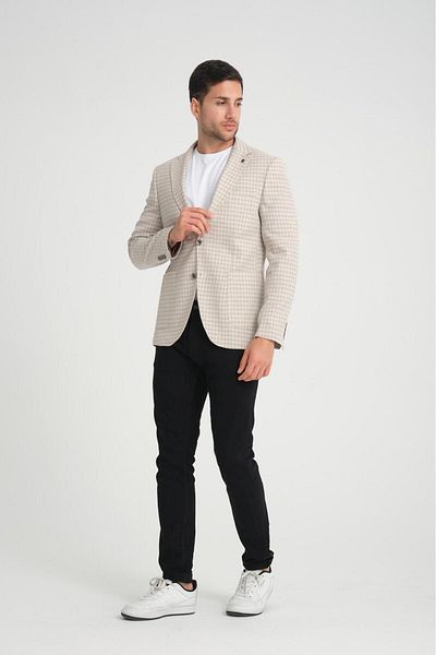 Luisero Ανδρικό αθλητικό μπουφάν Blazer - Καρό, Μοντέλο 1449