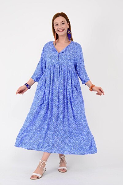 Hazinedan Rochie autentică pentru mamă cu model floral crocant