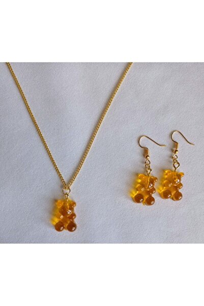 MODAMAYS Chic Bear Figured Chain Women's Set - Earrings and Necklace