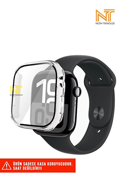 Nezih Case Apple Watch Serisi 10 Uyumlu 42mm / Seri 11 42mm Uyumlu Sert PC Ka...