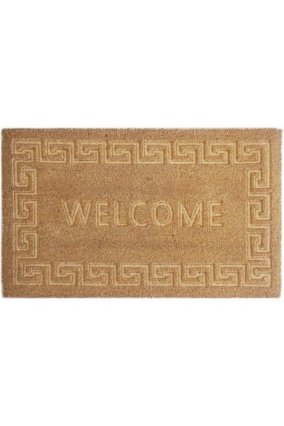 ORCHID WELCOME PRESSED COIR DOORMAT 45X75 CM