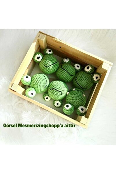 mesmerizingshopp Amigurumi Anahtarlık Kurbağa